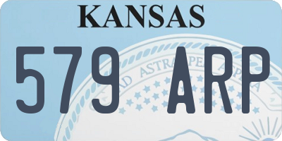 KS license plate 579ARP