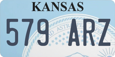 KS license plate 579ARZ