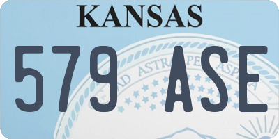 KS license plate 579ASE