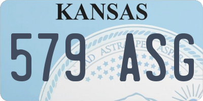 KS license plate 579ASG