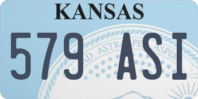 KS license plate 579ASI