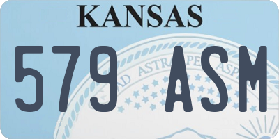 KS license plate 579ASM