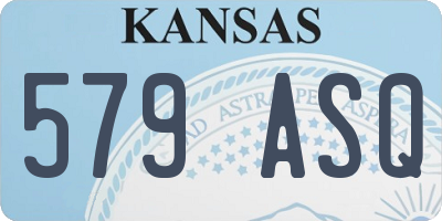 KS license plate 579ASQ