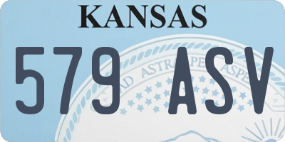 KS license plate 579ASV