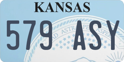 KS license plate 579ASY
