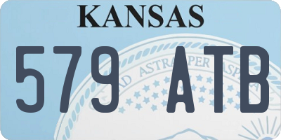 KS license plate 579ATB