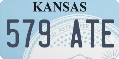 KS license plate 579ATE