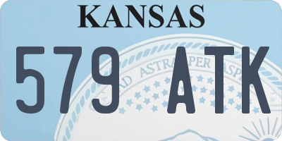 KS license plate 579ATK