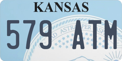 KS license plate 579ATM