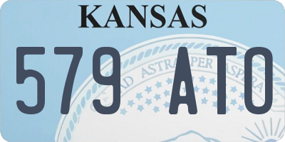 KS license plate 579ATO