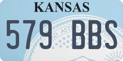 KS license plate 579BBS
