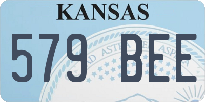 KS license plate 579BEE