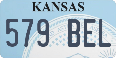 KS license plate 579BEL