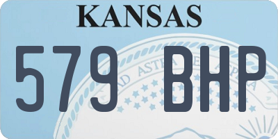 KS license plate 579BHP