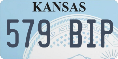KS license plate 579BIP