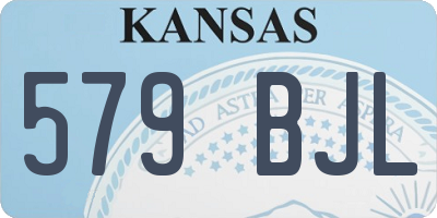 KS license plate 579BJL
