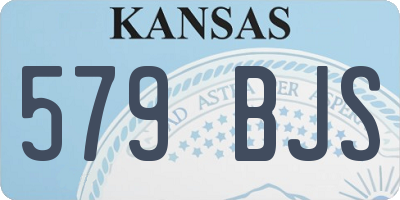KS license plate 579BJS