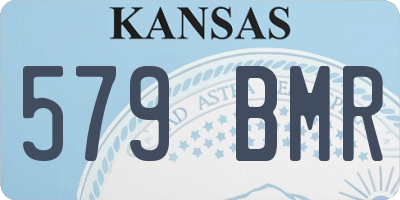 KS license plate 579BMR