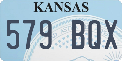 KS license plate 579BQX