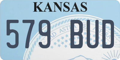 KS license plate 579BUD