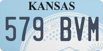KS license plate 579BVM