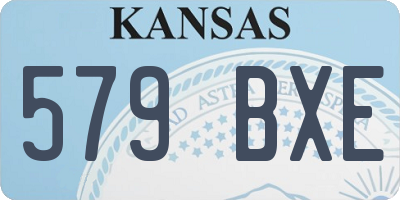 KS license plate 579BXE