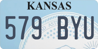 KS license plate 579BYU