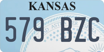 KS license plate 579BZC
