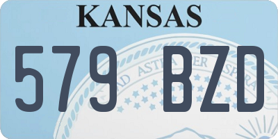 KS license plate 579BZD