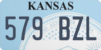 KS license plate 579BZL