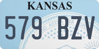 KS license plate 579BZV