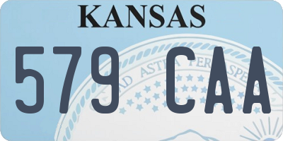 KS license plate 579CAA