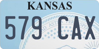KS license plate 579CAX