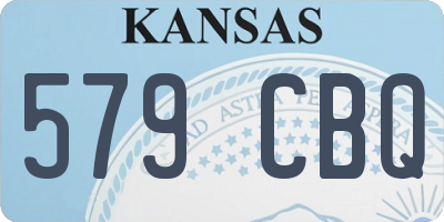 KS license plate 579CBQ