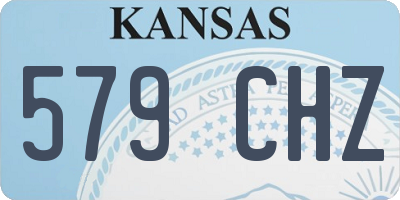 KS license plate 579CHZ
