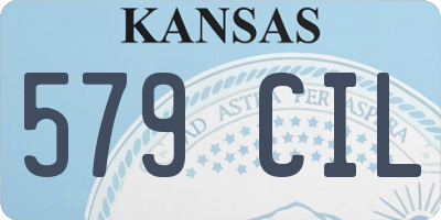 KS license plate 579CIL