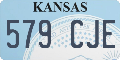 KS license plate 579CJE