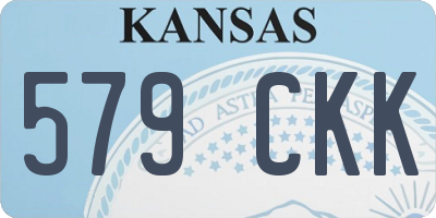 KS license plate 579CKK