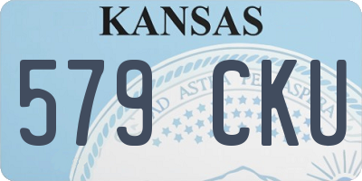 KS license plate 579CKU