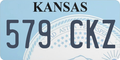 KS license plate 579CKZ