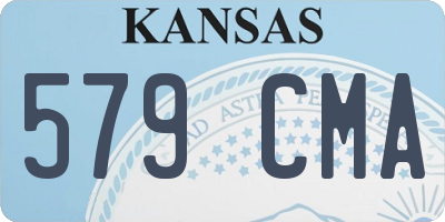 KS license plate 579CMA