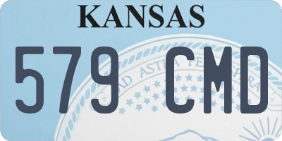 KS license plate 579CMD