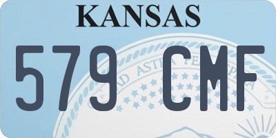 KS license plate 579CMF