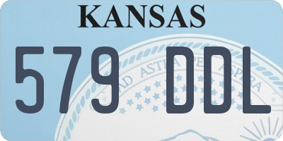 KS license plate 579DDL