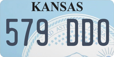 KS license plate 579DDO