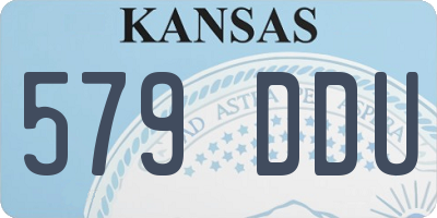 KS license plate 579DDU