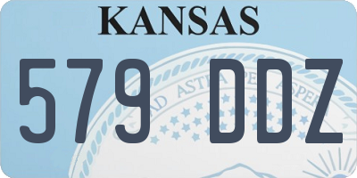KS license plate 579DDZ