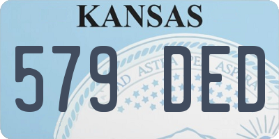 KS license plate 579DED