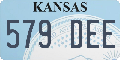 KS license plate 579DEE
