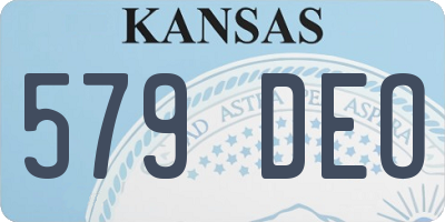 KS license plate 579DEO